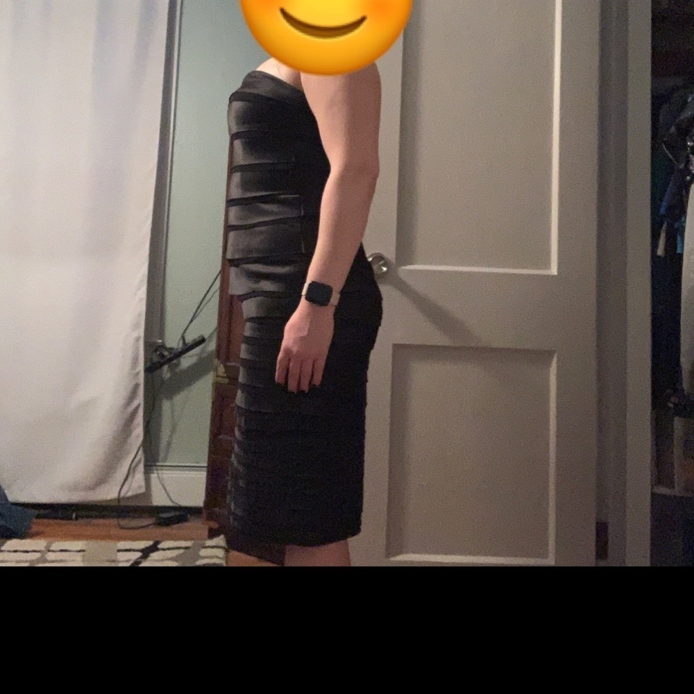 White House Black Market Strapless Black Dress - Picture 6 of 7